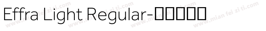 Effra Light Regular字体转换